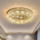 GobekUsa Crystal Ceiling Lamp: Modern Bedroom & Living Room LED Light Luxe Atmosphere