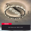 GobekUsa Crystal Ceiling Lamp: Modern Luxury Dimmable Lighting for Living Dining Bedroom