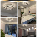 GobekUsa Crystal Ceiling Lamp: Modern Luxury Dimmable Lighting for Living Dining Bedroom