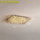 GobekUsa Crystal Ceiling Lamp: Modern Minimalist Indoor LED Lighting for Living Room, Dining & Bedroom