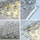 GobekUsa Crystal Ceiling Lamp: Modern Minimalist Indoor LED Lighting for Living Room, Dining & Bedroom