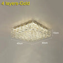 GobekUsa Crystal Ceiling Lamp: Modern Minimalist Indoor LED Lighting for Living Room, Dining & Bedroom