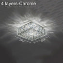 GobekUsa Crystal Ceiling Lamp: Modern Minimalist Indoor LED Lighting for Living Room, Dining & Bedroom