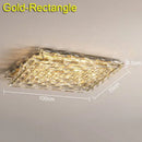 GobekUsa Crystal Ceiling Lamp: Modern Minimalist Indoor LED Lighting for Living Room, Dining & Bedroom