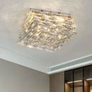 GobekUsa Crystal Ceiling Lamp: Modern Minimalist Indoor LED Lighting for Living Room, Dining & Bedroom