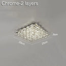 GobekUsa Crystal Ceiling Lamp: Modern Minimalist Indoor LED Lighting for Living Room, Dining & Bedroom
