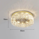 GobekUsa Crystal Ceiling Lamp: Modern Minimalist Light Luxury for Home Indoor Lighting