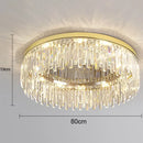 GobekUsa Crystal Ceiling Lamp: Modern Minimalist Light Luxury for Home Indoor Lighting