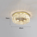 GobekUsa Crystal Ceiling Lamp: Modern Minimalist Light Luxury for Home Indoor Lighting