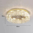 GobekUsa Crystal Ceiling Lamp: Modern Minimalist Light Luxury for Home Indoor Lighting