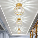 GobekUsa Crystal Ceiling Lamp: Modern Nordic Aisle Corridor Light for Elegant Home Decor