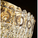 GobekUsa Crystal Ceiling Lamp: Modern Simple Golden Round Light for Living Room, Bedroom, Study