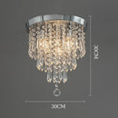 GobekUsa Crystal Ceiling Light: Elegant Hanging Golden Lamp for Home Decor