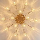 GobekUsa Crystal Ceiling Light for Modern Light Luxury Living Spaces by Samsarah Lighting