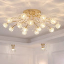 GobekUsa Crystal Ceiling Light for Modern Light Luxury Living Spaces by Samsarah Lighting