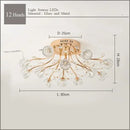 GobekUsa Crystal Ceiling Light for Modern Light Luxury Living Spaces by Samsarah Lighting