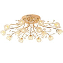 GobekUsa Crystal Ceiling Light for Modern Light Luxury Living Spaces by Samsarah Lighting