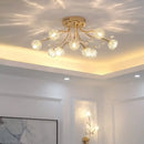 GobekUsa Crystal Ceiling Light for Modern Light Luxury Living Spaces by Samsarah Lighting