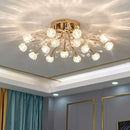 GobekUsa Crystal Ceiling Light for Modern Light Luxury Living Spaces by Samsarah Lighting