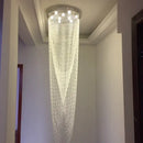 GobekUsa Crystal Ceiling Light for Stairs Restaurant Living Room Home Lighting