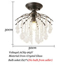 GobekUsa Crystal Ceiling Light: Luxury Modern Chandelier for Home Living Spaces
