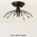 GobekUsa Crystal Ceiling Light: Luxury Modern Chandelier for Home Living Spaces