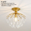 GobekUsa Crystal Ceiling Light: Luxury Modern Chandelier for Home Living Spaces