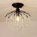 GobekUsa Crystal Ceiling Light: Luxury Modern Chandelier for Home Living Spaces
