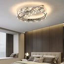 GobekUsa Crystal Ceiling Light: Modern LED Warmth for Living Room & Bedroom