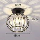 GobekUsa Crystal Ceiling Light: Nordic Modern K9, Indoor Lamp for Hallway, Bedroom, Dining Room.