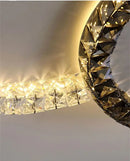 GobekUsa Crystal Ceiling Lights LED Chandelier for Living Room Bedroom