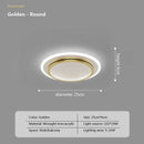 GobekUsa Crystal Ceiling Lights: Modern Indoor Lighting with LED, Round/Square Luminaria