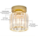 Modern black & gold crystal ceiling lights bedroom glass lamp by Decorbites
