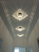 Modern black & gold crystal ceiling lights bedroom glass lamp by Decorbites