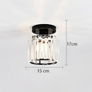 Modern black & gold crystal ceiling lights bedroom glass lamp by Decorbites