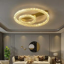 GobekUsa Crystal Ceiling Lights: Modern Luxury Dimmable LED Chandelier for Living Room