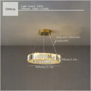 GobekUsa Crystal Ceiling Pendant Chandelier for Luxe Room Decor