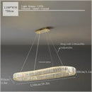 GobekUsa Crystal Ceiling Pendant Chandelier for Luxe Room Decor