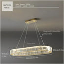 GobekUsa Crystal Ceiling Pendant Chandelier for Luxe Room Decor