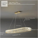 GobekUsa Crystal Ceiling Pendant Chandelier for Luxury Room Decor