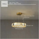 GobekUsa Crystal Ceiling Pendant Chandelier for Luxury Room Decor