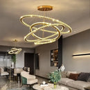 GobekUsa Crystal Ceiling Pendant Light Chandelier Modern Living Room Bedroom Decor