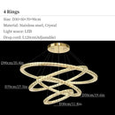 GobekUsa Crystal Ceiling Pendant Light Chandelier Modern Living Room Bedroom Decor