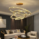 GobekUsa Crystal Ceiling Pendant Light Chandelier Modern Living Room Bedroom Decor