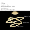GobekUsa Crystal Ceiling Pendant Light Chandelier Modern Living Room Bedroom Decor