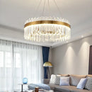 GobekUsa Crystal Ceiling Pendant Light for Living Dining Room Chandelier Home Decor
