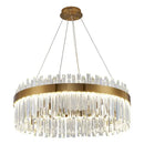 GobekUsa Crystal Ceiling Pendant Light for Living Dining Room Chandelier Home Decor