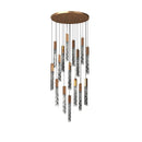GobekUsa Crystal Ceiling Pendant Lights - Adjustable, Elegant, Circular Design