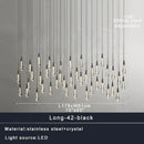 GobekUsa Crystal Ceiling Pendant Lights for Dining Room, Luxury Designer Foyer Decor Lighting
