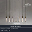 GobekUsa Crystal Ceiling Pendant Lights for Dining Room, Luxury Designer Foyer Decor Lighting